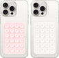 Giumel 2PCS Silicone Suction Phone Case Mount,Non Slip Suction Cup, Hands-Free Phone Accessories Holder for Selfies and Videos,Silicone Adhesive Stand Sticky for Cell Phone Rose red