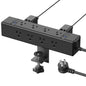 CCCEI 20W Per Side USB-C Desktop Outlet Station, Clamp Power Strip Surge Protector 4800J, Home Office Standing Desk Organizers and Accessories, 10FT 14AWG 15A Extension Cord, Switch, ETL Listing.