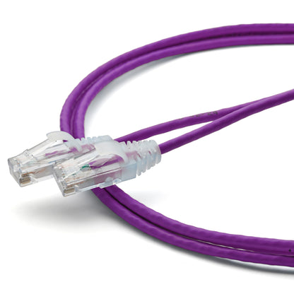 TRUECABLE Cat6 Component Rated Patch Cable, Unshielded (U/UTP), 5ft, Purple, 28AWG Stranded Pure Copper, Snagless 10G High-Speed Ethernet Cable, PoE++ 4PPoE 100W, UL Listed, RoHS-3, 1 Pack