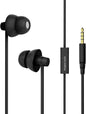MAXROCK (TM Unique Total Soft Silicon Sleeping Headphones Earplugs Earbuds with Mic for Cellphones,Tablets and 3.5 mm Jack Plug (Black)