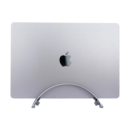 Psitek Adjustable Vertical Laptop Stand - 6061 Aluminum, CNC Precision, Anodized Finish, Fits All Laptops Including 17-inch, Ventilated Design, Anti-Slip Silicone Pads, ARC Shaped Stands