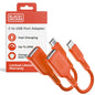 BLACK+DECKER USB C to USB A Adapter, USB C Male to USB Female Adapter Nylon Braid Type C OTG Cable Compatible w/iPhone 17 16 15 Pro MacBook Pro 2022/Air/Mini iPad, 2Pack, 3" (White)