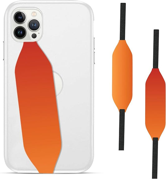Switchbands Aesthetic Color Phone Grip Strap – Reversible Elastic Strap, Adhesive-Free, Ergonomic Hand Support, Anti-Theft Phone Strap, Wireless Charging Compatible, Universal Fit – Sherbert Sunset