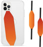 Phone Grip Strap - Pack of 2 Reversible Finger Holder for Phone Back, Customizable Anti-Slip Design, Wireless Charging Compatible Detachable Holder for iPhone - Sherbert Sunset