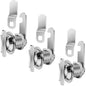 Thumb Operated Offset Cam Lock, 1-1/8” Cylinder Fits on 7/8” Max Door Thickness, Non-Locking Replacement Lock for RV Compartment Camper Storage, Cabinets,Drawers (1-1/8 Inch 6Pack)