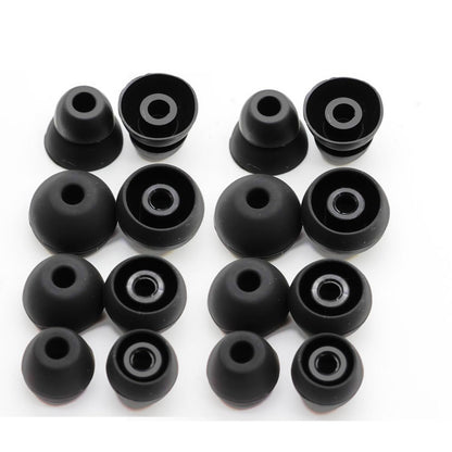 Aginkgo Replacement Ear Tips for Beats Urbeats2.0 Tour2.0 ibeats Beats x, Beats Flex Secure Fit for Powerbeats Pro Silicone Earbuds Washable Sweat-Resistant Noise Isolation 8 Pairs (Black)
