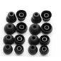 Aginkgo Replacement Ear Tips for Beats Urbeats2.0 Tour2.0 ibeats Beats x, Beats Flex Secure Fit for Powerbeats Pro Silicone Earbuds Washable Sweat-Resistant Noise Isolation 8 Pairs (Black)