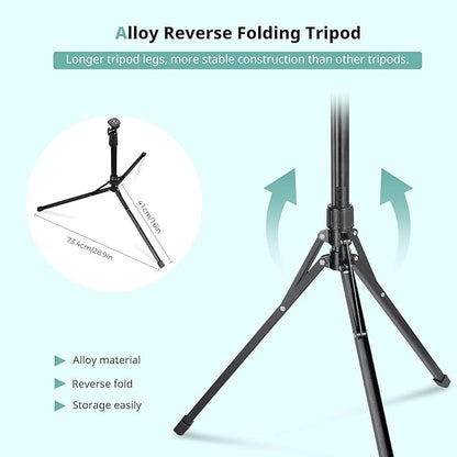 Aureday 14inch iPad Ring Light with Tripod Stand, 62inch Selfie Tripod Light Ring with Phone&Tablet Holder for Recording, 20W LED Circle Light with Wireless Remote for Tiktok, Makeup, Live Streaming
