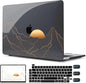 CISSOOK Compatible with MacBook Pro 13 Inch M2 M1 Case 2025-2016 Release A2338 A2251 A2289 A2159 A1989 A1706 Model, Plastic Hard Shell Case for MacBook Pro 13" with Touch Bar, Sun & Mountain