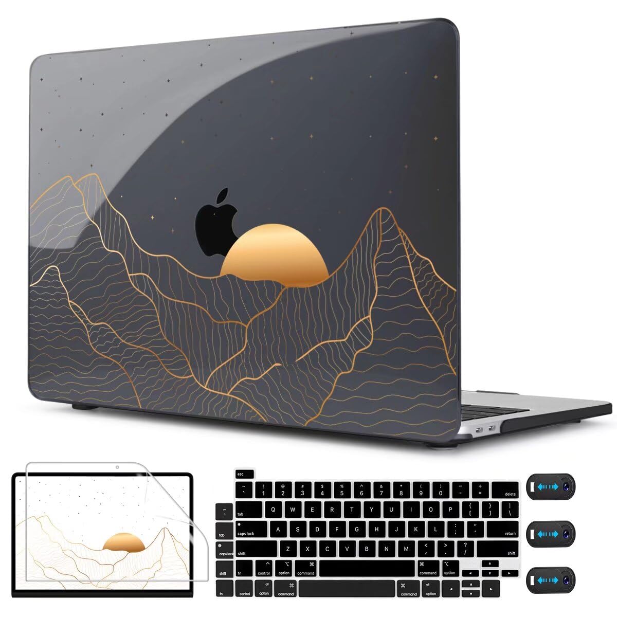 CISSOOK Compatible with MacBook Pro 13 inch Case 2025-2016 Release M2 M1