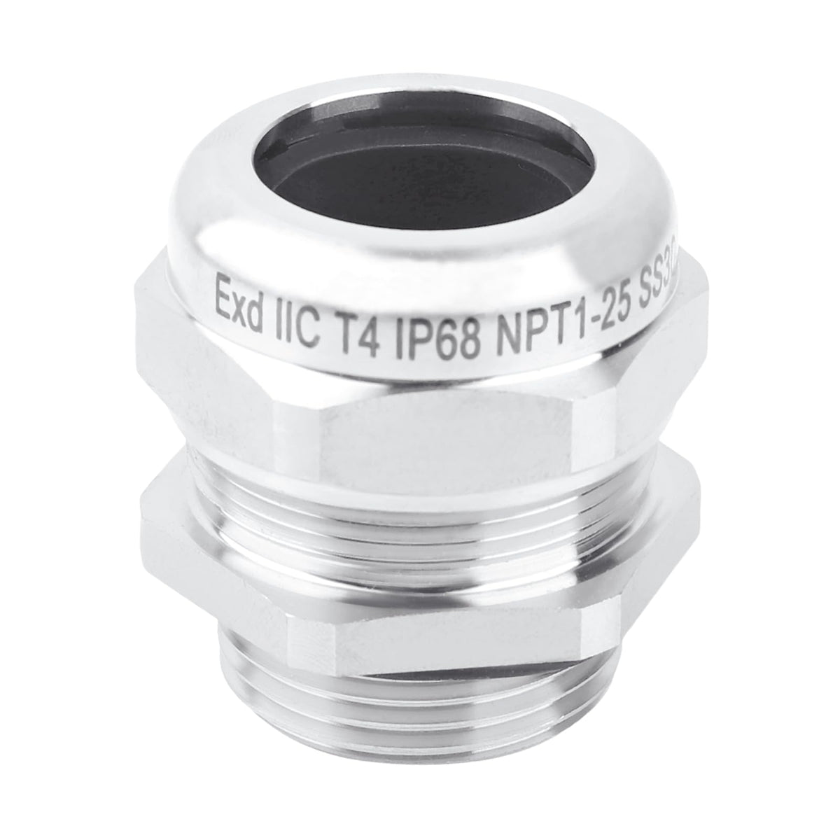 QCG 3/4" NPT Stainless Steel Cable Gland Waterproof IP68, 2 Pcs