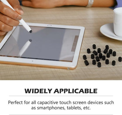 20 Pieces Replacement Tips Touch Screen Pens Tips Silicone Rubber for Touch Pen (Outer Diameter 6mm, Inner Diameter 4mm)