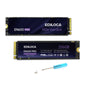 Ediloca EN600 PRO SSD 2TB PCIe 3.0 Gen 3x4, NVMe M.2 2280, Up to 3200MB/s, Internal Solid State Drive, SLC Cache 3D NAND TLC, Graphene Cooling Sticker, Storage for PC, Desktop and Laptops