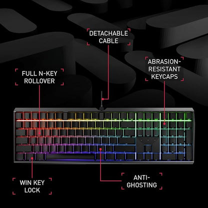 CHERRY MX Board 3.0 S Wired Mechanical Keyboard Aluminum Housing MX Red Silent Switches for Gaming and Office