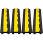 CXRCY Cable Ramp 3 Pack 2 Channel 11000lbs axle Capacity Floor Cord Cable Protector, Rubber Speed Bumps Hose Protector Ramps for Wire/Hose/Pipe Hider Driveway &Outdoor 40x10x2 inch(L x W x H)