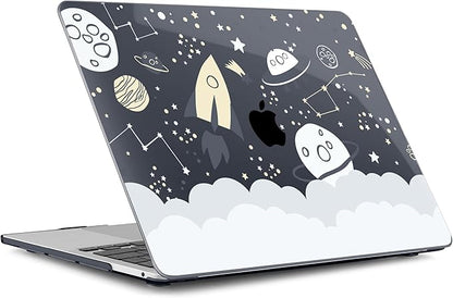 Batianda Case for M1 MacBook Air 13 Inch Model A2337 A2179 A1932 2021 2020 2019 Release,Lovely Creative Series Design Hard Shell with Keyboard Cover & Screen Protector, Aviation