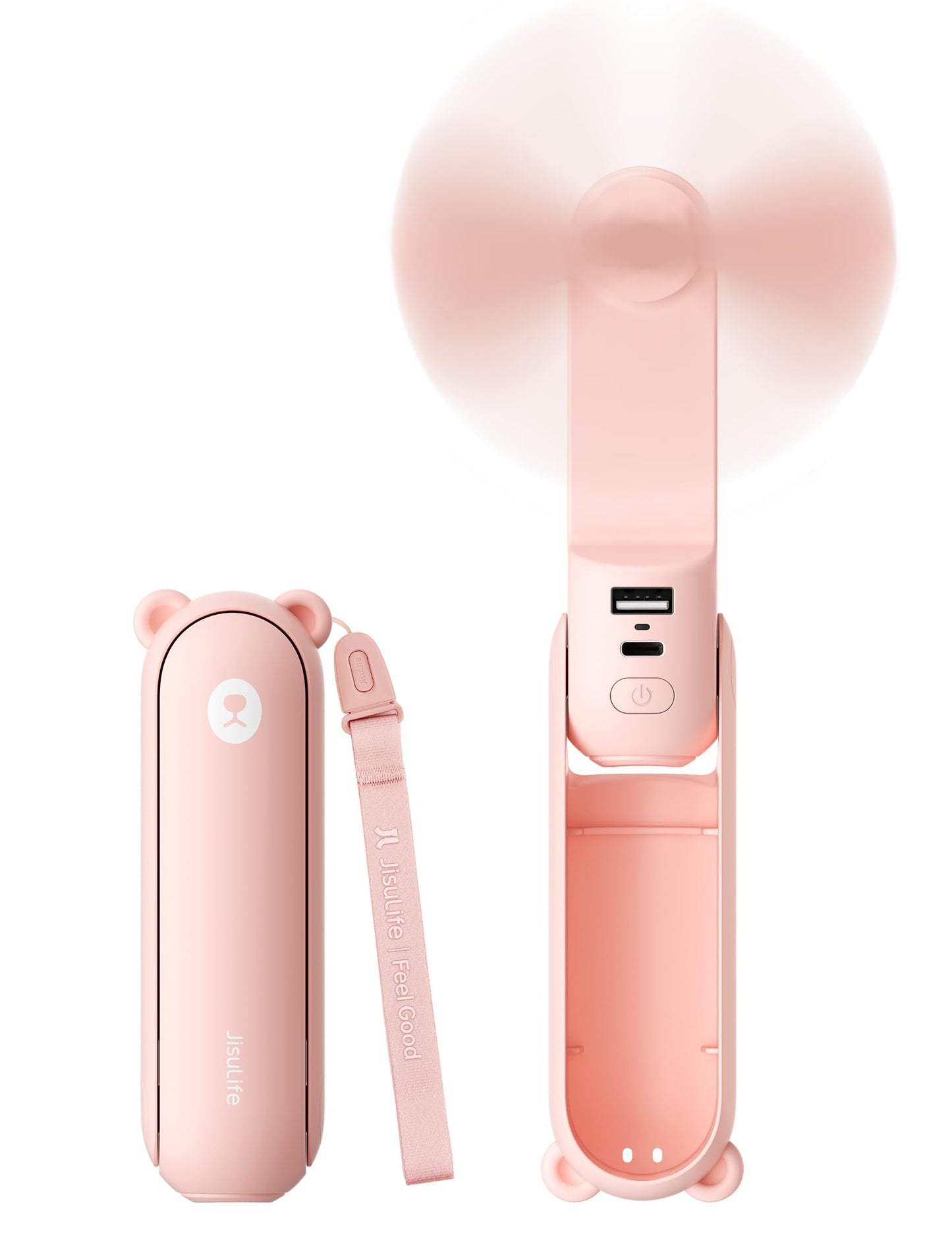 JISULIFE 3 IN 1 Portable Fan with Power Bank & Flashlight Featured