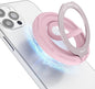 OPSO Magnetic Phone Ring Holder for MagSafe, 360 Degree Rotation Silicone Finger Ring Grip Stand Holder, Adjustable Kickstand, Compatible with iPhone 16 15 14 13 12/Pro/Max, Samsung and All Smartphone