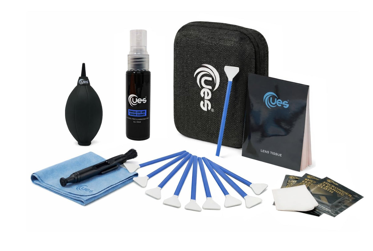 UES 21-in-1 Professional APS-C Camera Cleaning Kit with Hard Travel Case