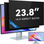 IPROKKO [2-Pack] 23.8 Inch Computer Privacy Screen Filter for 16:9 Widescreen Monitor, Removable 23.8in Anti Blue Light Glare Privacy Shield, Anti Spy Security Protector for Hp Dell Asus Acer Samsung
