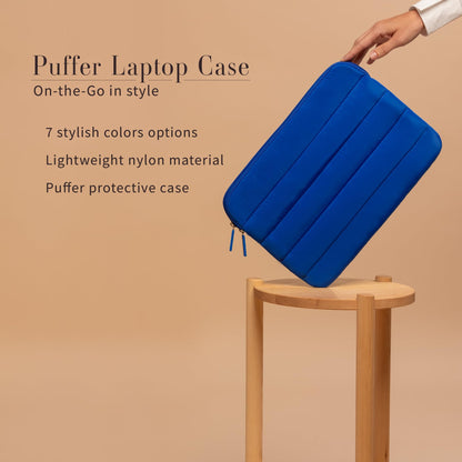 ANECDOTE Laptop Case 15-16 Inch – A Perfect Laptop Sleeve - Compatible with MacBook Air/Pro 15 inch M3 M2 M1 Chip Pro Max 2023-2021 – Fits Well, Made of 100% Nylon with Aesthetic Design (Royal Blue)