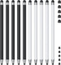 Stylus (10Pcs), Stylus Pen for Touchscreen, High Precision and Sensitivity Stylus Pen for iPad/iPhone/Samsung/Android Smartphone and Tablets, Compatible with All Capacitive Touch Screen (Black/White)