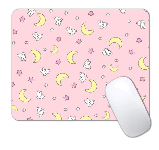 IMAYONDIA Cute Pink Mouse Pad, Floral Flowers Mouse Pad, Sakura Cherry Blossom Mousepad, Japanese Aesthetic Desk Decor, Anti Slip Rubber Base Mice pad for Computer Office Girl, 9.5 x 7.9 Inch