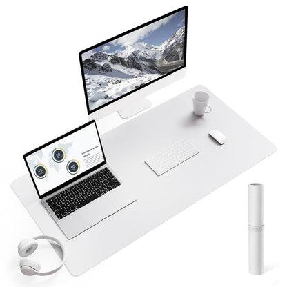 YSAGi Non-Slip Leather Desk Pad, Waterproof Laptop Computer Desk Keyboard Mat, Table Protector Blotter Mat, Large Mouse Pad for Office/Work/Home/Decor(Black, 31.5" x 15.7")