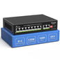 48-Port Gigabit PoE Switch Unmanaged Plug & Play IEEE802.3af/at PoE @400W