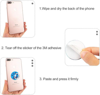 Bonoma Phone Ring Stand, 3 Pack Dog Paws 360 Degree Rotation Finger Grip Stand Holder Compatible with Smartphones and Tablets