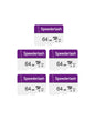 Speederlash Memory Card 64GB 5 Pack, Blank Digital Storage Media, Electronic Memories, Machine-readable