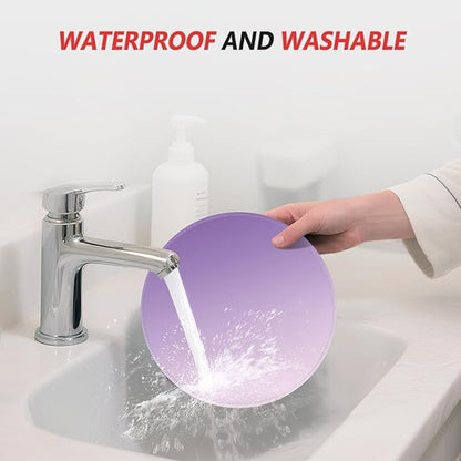 ITNRSIIET Mouse Pad Non-Slip Rubber Base Smooth Surface Stitched Edges Waterproof Durable Compatible with All Mice for Office & Gaming, Desk Accessory, Diameter 8.7 inch, Lavender Gradient