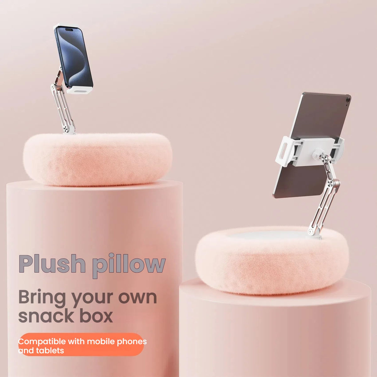 Chapter Seven Tablet Pillow Stand for Kindle iPad, Pink