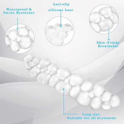 Gel Cloud Keyboard Wrist Rest, Cute Wrist Support and Arm Support Keyboard Rest for Keyboard Typing Pain Relief，Suitable for Office/Computer/Laptop/Gaming（Keyboard Wrist Rest White ）