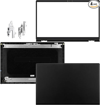 Konohan 4 Pack Replacement LCD Back Laptop Computer Replacement Parts Cover Top Case Lid Front Bezel with Hinges Compatible with Dell Inspiron 15 3510 3511 3515 3520 3525 00WPN8