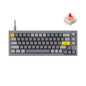Keychron Q2 Wired Custom Mechanical Keyboard, QMK/VIA Programmable Macro, Full Aluminum, Hot-Swappable Gateron G Pro Red Switch, 65% Layout Double Gasket Compatible with Mac and Windows - Blue