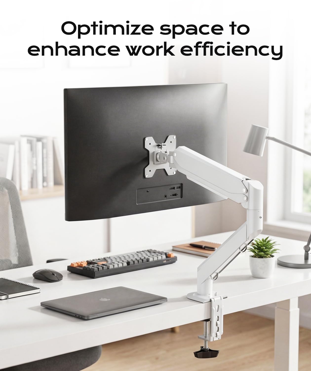 Pholiten Single Monitor Mount for up to 32 inch Screens, VESA 75/100mm