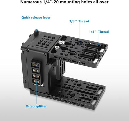 CAMVATE Height-Adjustable Camera Cage Expansion Module-3772