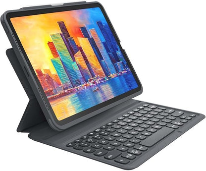 ZAGG Pro Keys Detachable Case and Wireless Keyboard for iPad Air 11" (M3)/ Air 10.9" (Gen 4, Gen 5), iPad Air 11" (M2) - Bluetooth Pairing, Backlit Laptop-Style Keys, Apple Pencil Holder, Black