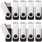 KEXIN 20 Pack 8GB Flash Drive 8G Bulk USB Thumb Drive USB Stick Jump Drive USB 2.0 Flash Drive with Led Indicator, Black