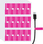uxcell 300 Pcs Cable Labels, Waterproof Wire Cord Labels Tags, Cord Organizer Management Tags for Charger Cable Organizer Wire Markers Printer and Handwriting, Rose Red