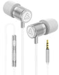 LUDOS Ultra Wired Earbuds in-Ear Headphones, 5 Years Warranty, Earphones with Mic, Noise Isolating Ear Buds, Memory Foam for iPhone, Samsung, School Students, Kids, Women, Small Ears - Turquoise