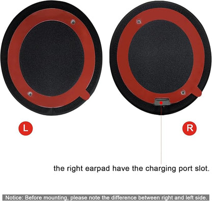 Replacement Ear Pads for Beats Solo 2 & Solo 3 Wireless On-Ear Headphones, Ear Cushions, Headset Earpads, Ear Cups Cover with Soft Protein Leather (Black)