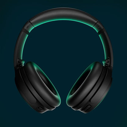 Bose QuietComfort Bluetooth Headphones, Wireless Headphones with Active Over Ear Noise Cancelling and Mic, Deep Bass, Up to 24 Hours of Playtime, Black