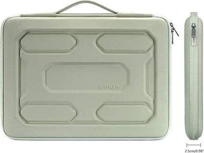DOMISO 17 inch Laptop Sleeve with Handle Shockproof Computer Bag Waterproof EVA Protective Carrying Case for 17.3" MSI GS73VR Stealth Pro/HP Envy 17/LG Gram 17"/ROG Strix GL702VS, Mint Green