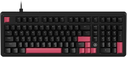 FIRSTBLOOD ONLY GAME. AK980 Wired Mechanical Keyboard, 101Keys Full Layout, Gasket Mount, Hot-Swappable USB Gaming Keyboard with Red Switches, Anti-Ghosting, Black-Red