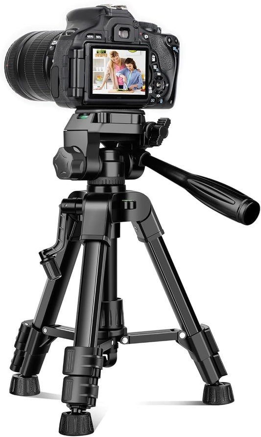 JOILCAN Mini Tripod for Camera, 25" Tabletop Camera Tripod, Portable Travel Tripod w/Phone & Tablet Holder, Lightweight Aluminum Tripods for DSLR Phone Spotting Scope