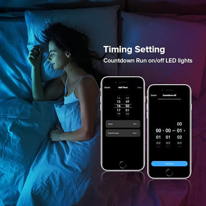BTF-LIGHTING C05W RGBCCT PWM SMD FCOB (+ R G B C W) 6PIN LED Strip 2.4GHz Tuya WiFi Group Controller Alexa Google Home Control Match with WR01RF RC03RFB RC04RFB RC05RFB Remote