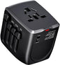 International Travel Adapter Voltage Converter to Step Down 230V to 120V for Hair straighteners, laptops, Cell Phones, Power converters from USA to UK, Europe, Australia Over 200