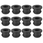 PATIKIL 11.5mm / 7/16 Inch Drill Hole,5/16 Inch ID Rubber Grommets, 12Pcs Top Hat Grommet for Wiring Eyelet Ring Gasket Automotive Firewall Cable Hole Plugs Wires Protection, Black